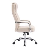 Karrige zyre menaxheri Rianda pakoworld pu bezhë 70x6x116-124cm