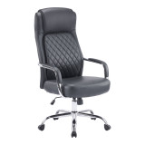 Karrige zyre menaxheri Rianda pakoworld pu e zezë 70x6x116-124cm