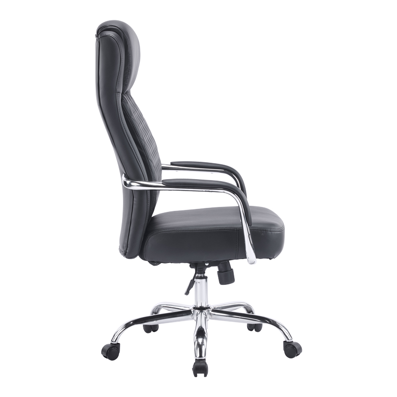 Karrige zyre menaxheri Rianda pakoworld pu e zezë 70x6x116-124cm