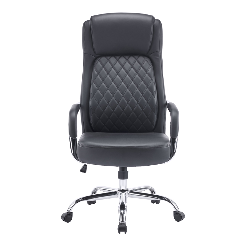 Karrige zyre menaxheri Rianda pakoworld pu e zezë 70x6x116-124cm