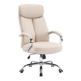 Karrige zyre menaxheri Venza pakoworld pu bezhë 70x65x117-124cm