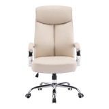 Karrige zyre menaxheri Venza pakoworld pu bezhë 70x65x117-124cm