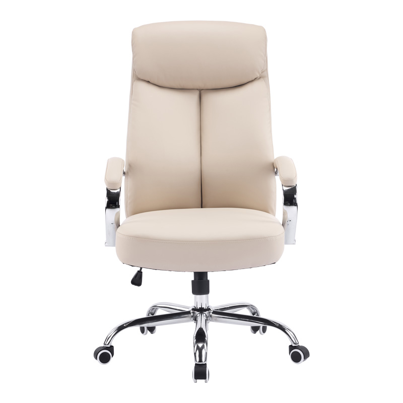 Karrige zyre menaxheri Venza pakoworld pu bezhë 70x65x117-124cm