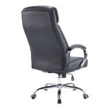 Karrige zyre menaxheri Venza pakoworld pu e zezë 70x65x117-124cm