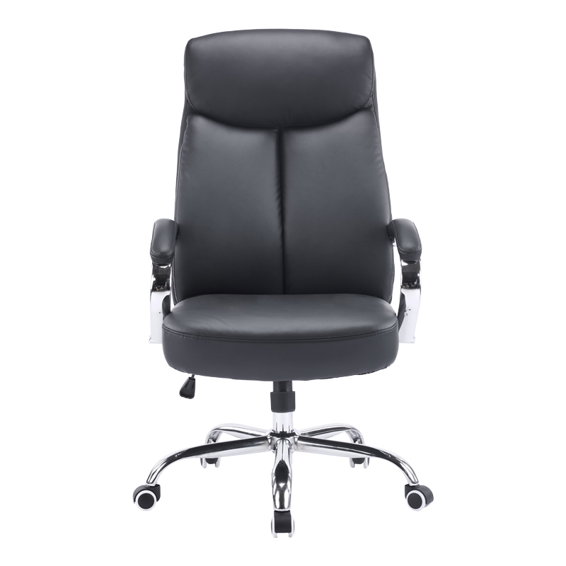 Karrige zyre menaxheri Venza pakoworld pu e zezë 70x65x117-124cm