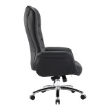Karrige zyre menaxheri Kaline pakoworld pu e zezë 69x79x115-123cm