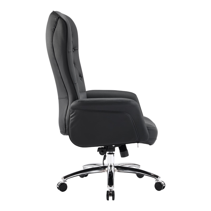 Karrige zyre menaxheri Kaline pakoworld pu e zezë 69x79x115-123cm