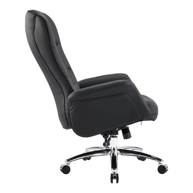 Karrige zyre menaxheri Kaline pakoworld pu e zezë 69x79x115-123cm
