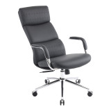 Karrige zyre menaxheri Bendona pakoworld pu e zezë 71x78x119-127cm