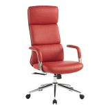Karrige zyre menaxheri Bendona pakoworld pu e kuqe 71x78x119-127cm
