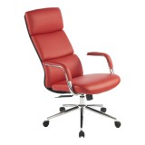 Karrige zyre menaxheri Bendona pakoworld pu e kuqe 71x78x119-127cm