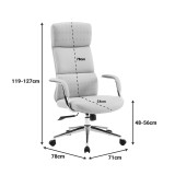 Karrige zyre menaxheri Bendona pakoworld pu e kuqe 71x78x119-127cm