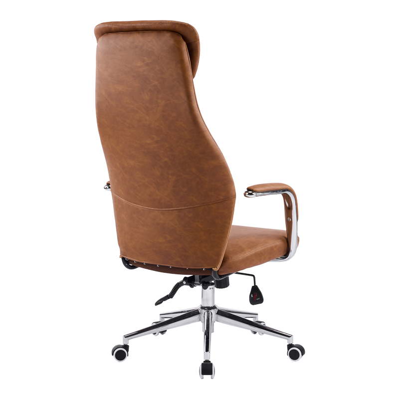 Karrige zyre menaxheri Ferka pakoworld pu kafe 64x71x120-128cm