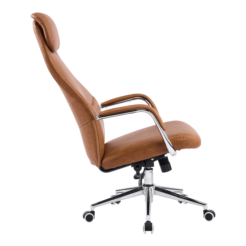 Karrige zyre menaxheri Ferka pakoworld pu kafe 64x71x120-128cm