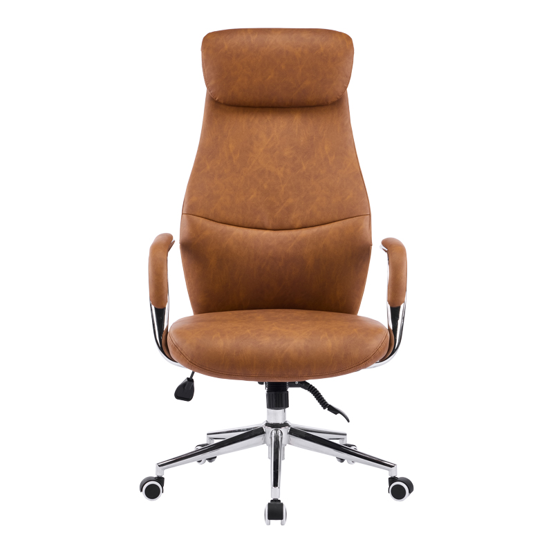 Karrige zyre menaxheri Ferka pakoworld pu kafe 64x71x120-128cm