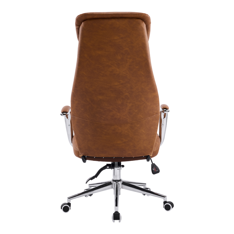 Karrige zyre menaxheri Ferka pakoworld pu kafe 64x71x120-128cm
