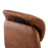 Karrige zyre menaxheri Ferka pakoworld pu kafe 64x71x120-128cm