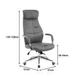 Karrige zyre menaxheri Ferka pakoworld pu kafe 64x71x120-128cm