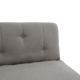 Divan-shtrat Breathe pakoworld pëlhurë gri 167x77x73 cm
