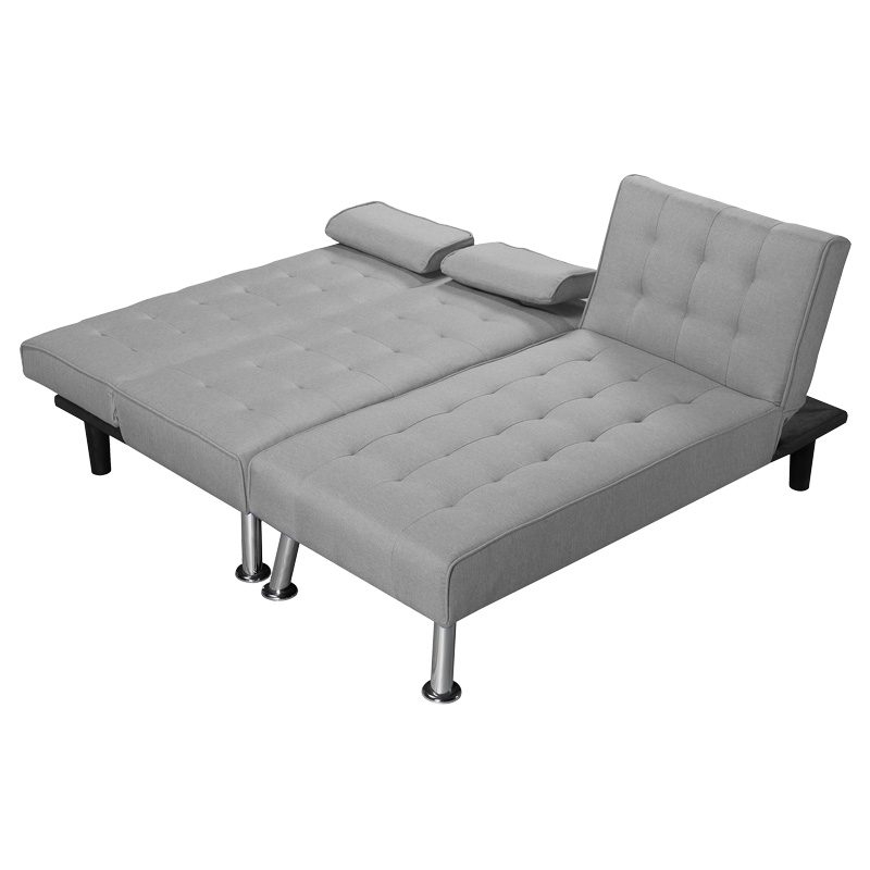 Divan këndi i kthyeshëm Brisk pakoworld tapiceri gri 200x146x75cm