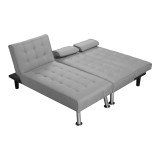 Divan këndi i kthyeshëm Brisk pakoworld tapiceri gri 200x146x75cm