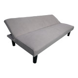 Divan krevat Kedran pakoworld 3-vendësh me pëlhurë gri 166x75.5x70cm