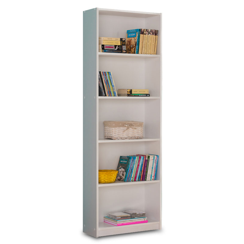 Librari Max pakoworld e bardhë 58x23x170 cm