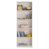 Librari Max pakoworld e bardhë 58x23x170 cm