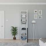 Dollap kolone Oryana pakoworld me rafte në nuancë diamanti të bardhë 45x62x210cm