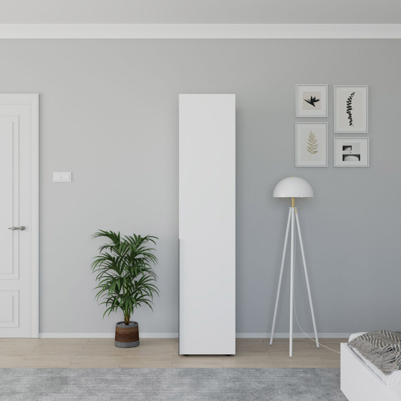 Dollap kolone Oryana pakoworld me rafte në nuancë diamanti të bardhë 45x62x210cm