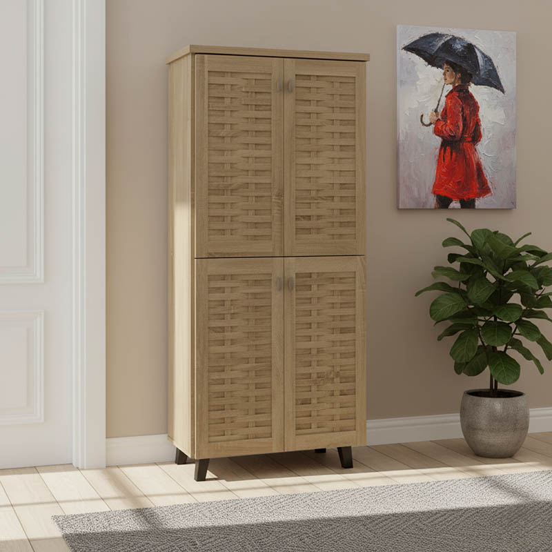 Dollap këpucësh MANTAM pakoworld 24 palë SONOMA 78x40x170.5cm