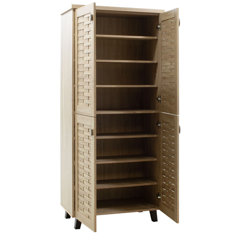 Dollap këpucësh MANTAM pakoworld 24 palë SONOMA 78x40x170.5cm