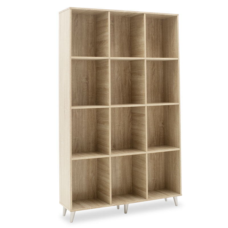 Bibliotekë FIRENZE pakoworld në ngjyrë sonoma 107x28,6x178cm
