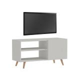 Komodinë TV Orianne pakoworld melaminë e bardhë-natyrale 90x32x46cm