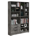 Raft librash Lucinda pakoworld lis gri 120x29.8x180.5cm
