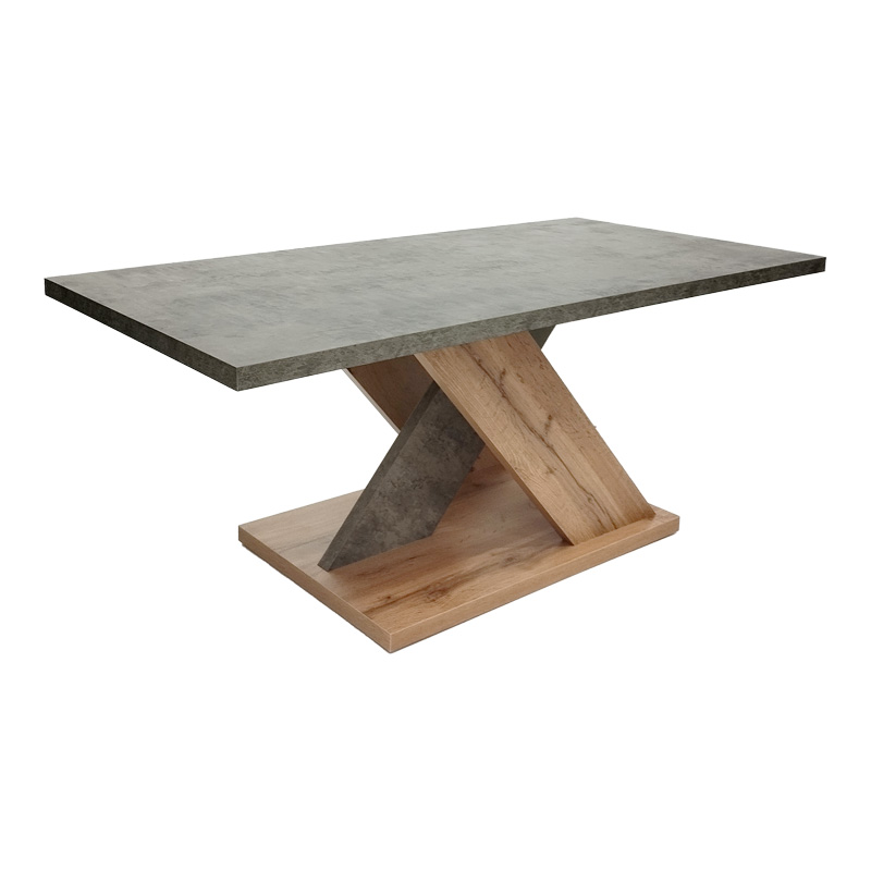 Tavolinë kafeje Solange pakoworld ngjyrë sonoma-gri 110x55x47.5cm