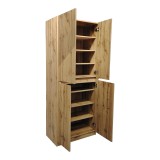 Raft këpucësh-kabinet Kebell pakoworld në nuancë lisi 71x41.5x180.4cm