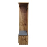 Mobilje hyrje Zomie pakoworld në nuancë lisi 131x41.5x180.4cm