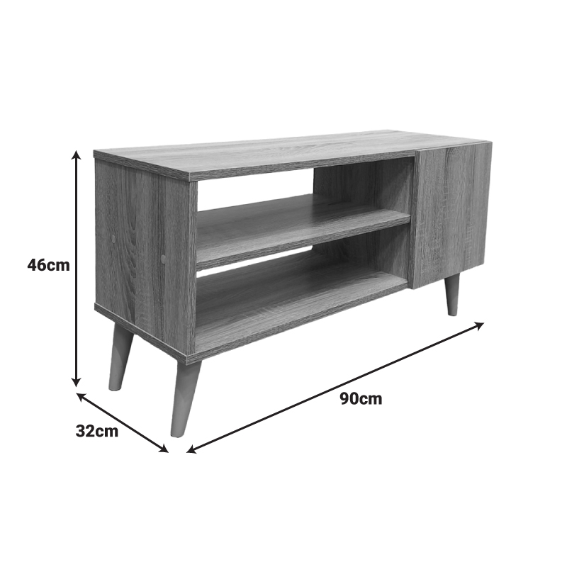 Kabinet TV Orianne pakoworld në ngjyrë sonoma 90x32x46cm