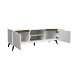 Kabinet TV Kemvio pakoworld SONOMA-e bardhë 120x38x44cm