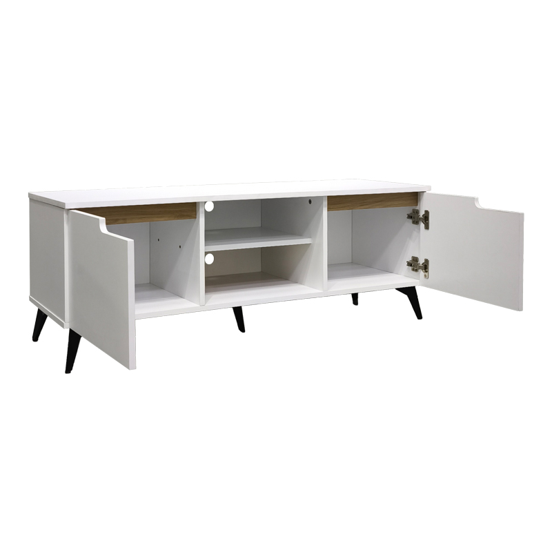 Kabinet TV Kemvio pakoworld SONOMA-e bardhë 150x38x44cm