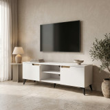 Kabinet TV Kemvio pakoworld SONOMA-e bardhë 150x38x44cm