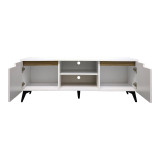 Kabinet TV Kemvio pakoworld SONOMA-e bardhë 150x38x44cm