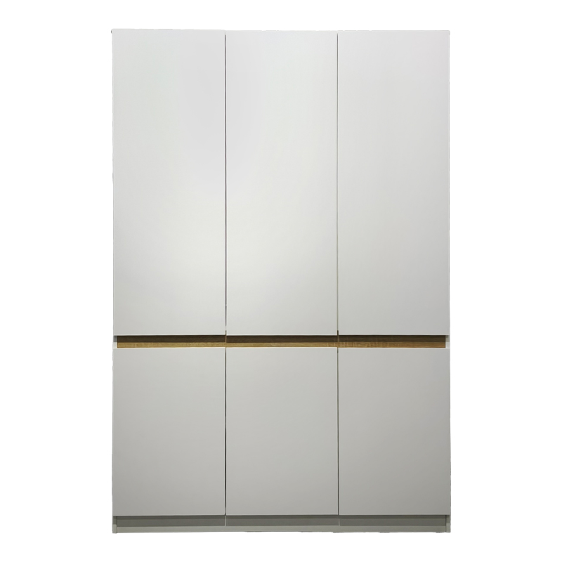 Dollap me tre dyer Merzia pakoworld sonoma-e bardhë 120x46.5x183cm