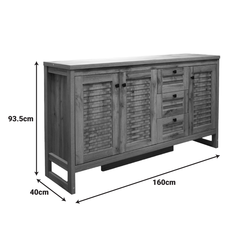 Bufe Beles pakoworld sonoma 160x40x93.5cm