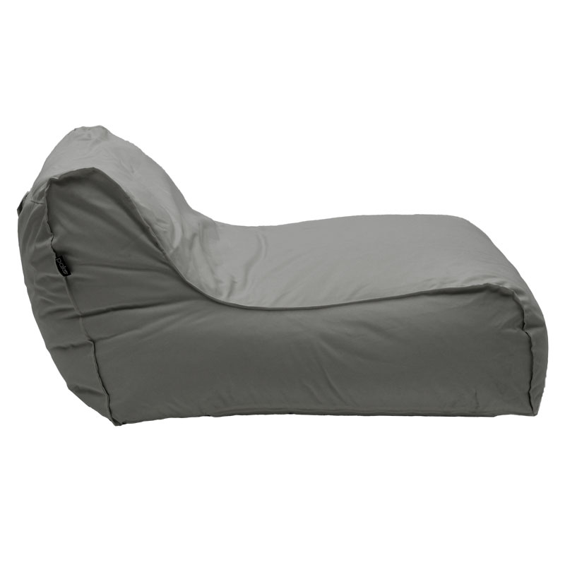 Bean bag-shezlong i papërshkueshëm nga uji Leandro pakoworld në ngjyrë gri të errët