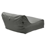 Bean bag-shezlong i papërshkueshëm nga uji Leandro pakoworld në ngjyrë gri të errët
