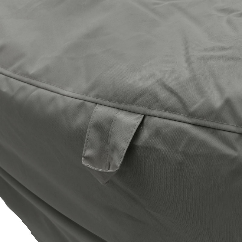 Bean bag-shezlong i papërshkueshëm nga uji Leandro pakoworld në ngjyrë gri të errët