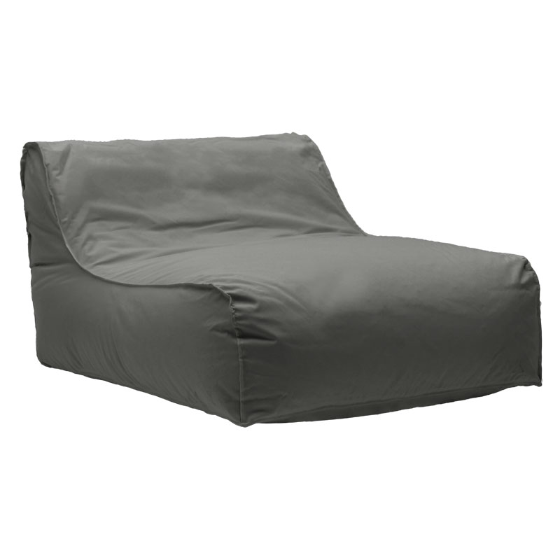Bean bag-shezlong i papërshkueshëm nga uji Leandro pakoworld në ngjyrë gri të errët