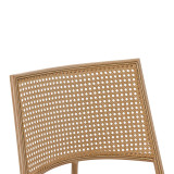 Karrige Giulia pakoworld rrobë ratan PE beix-metal natyral 49x52x80cm